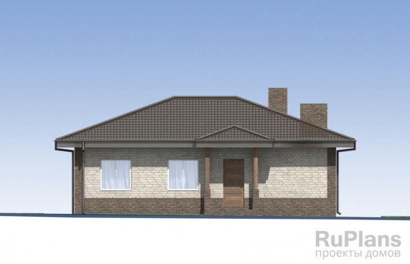 Проект блочного дома №417 на заказ