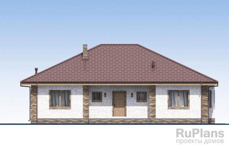 Проект блочного дома №539 на заказ