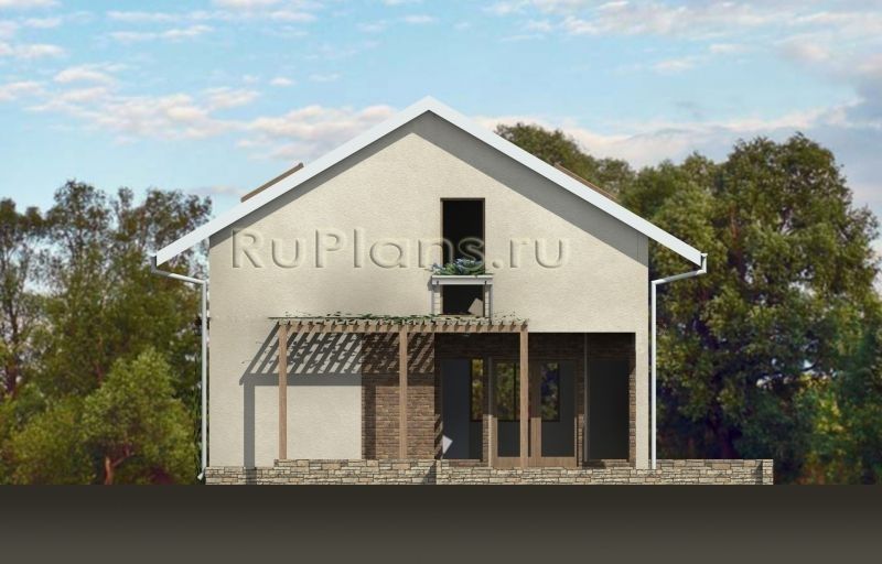 Проект каркасного дома №817 на заказ