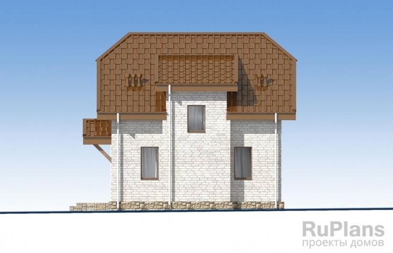 Проект кирпичного дома №567 на заказ