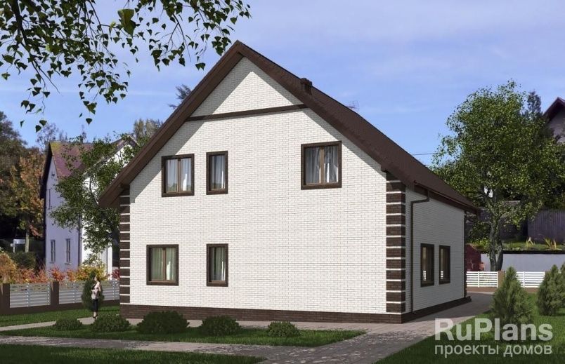 Проект кирпичного дома №837 на заказ