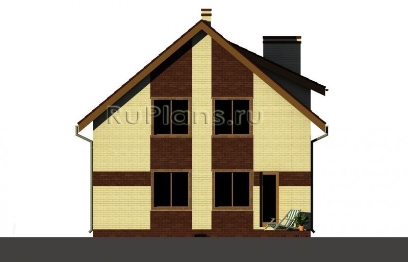 Проект кирпичного дома №243 на заказ