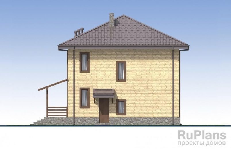 Проект блочного дома №407 на заказ