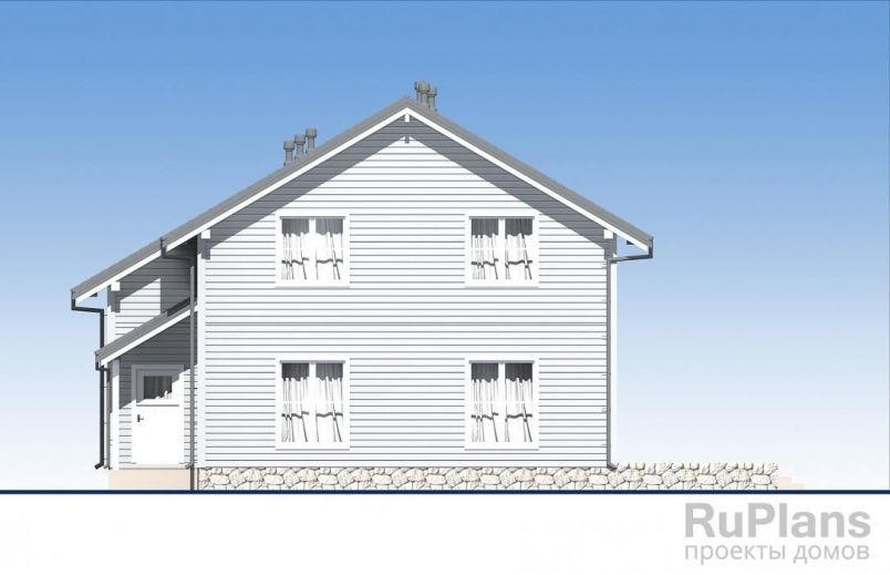 Проект каркасного дома №807 на заказ