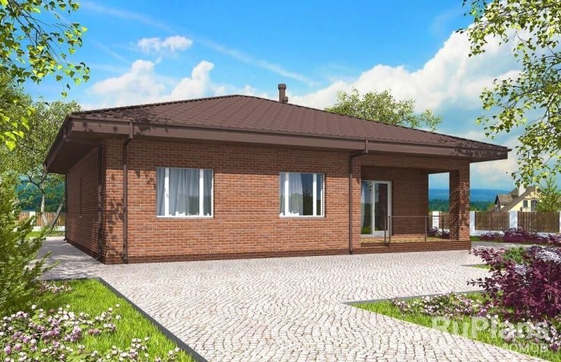 Проект блочного дома №756 на заказ