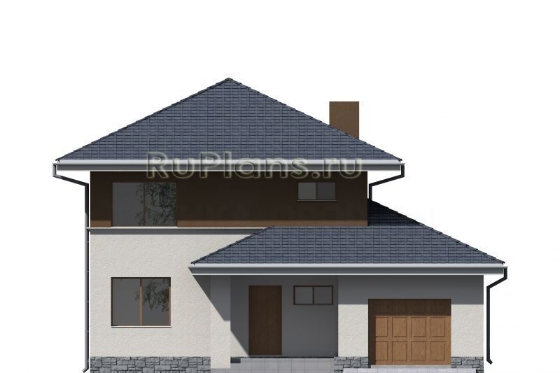 Проект кирпичного дома №477 на заказ