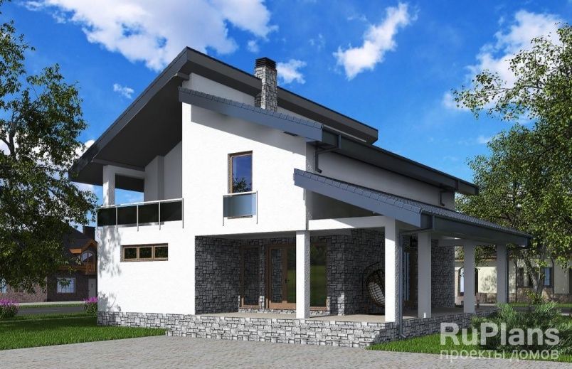 Проект кирпичного дома №547 на заказ