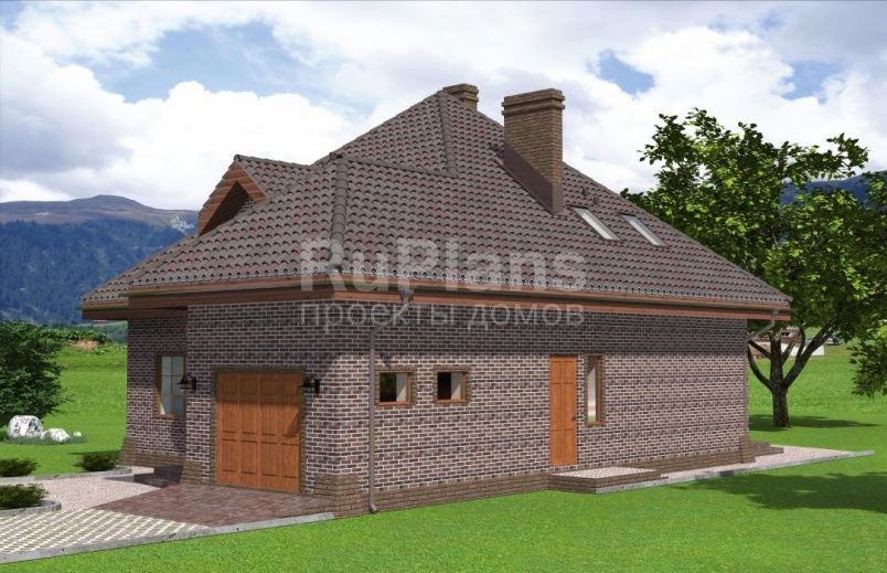 Проект кирпичного дома №482 на заказ