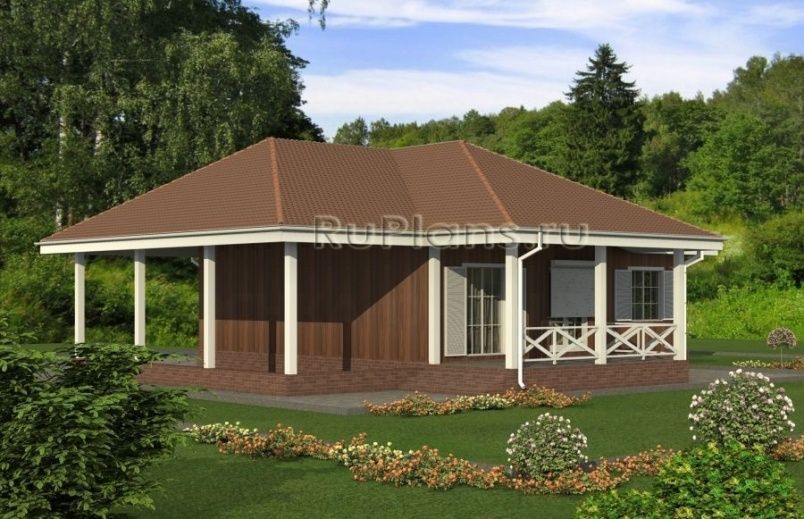 Проект каркасного дома №494 на заказ