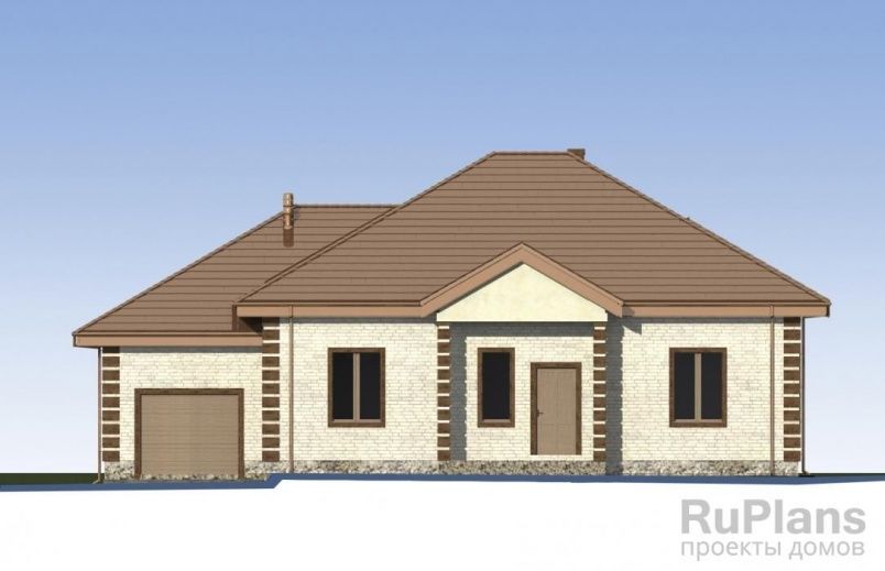 Проект кирпичного дома №540 на заказ