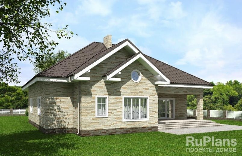 Проект блочного дома №614 на заказ