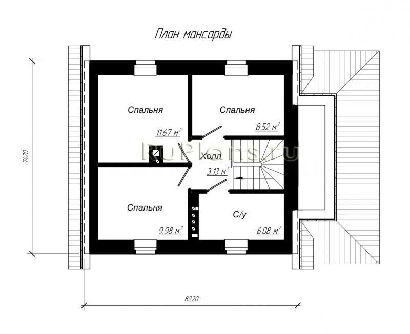 Проект кирпичного дома №403 на заказ