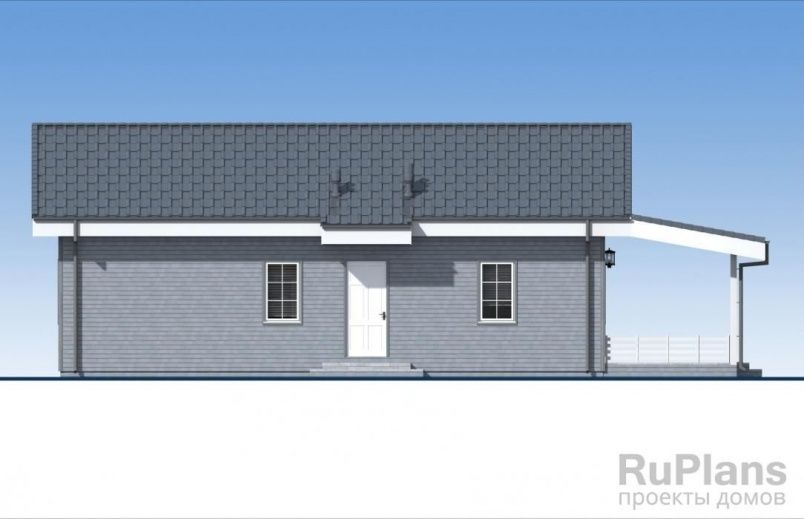 Проект каркасного дома №732 на заказ