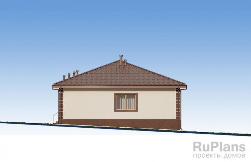 Проект блочного дома №616 на заказ