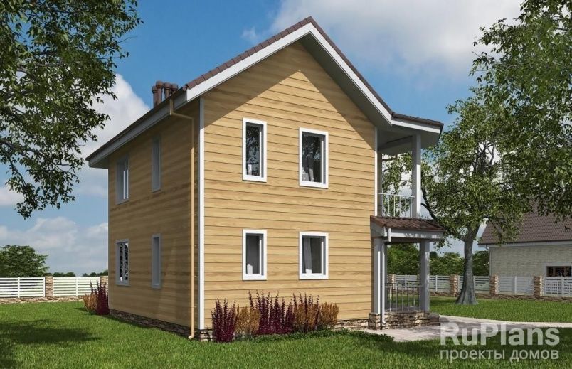 Проект каркасного дома №401 на заказ