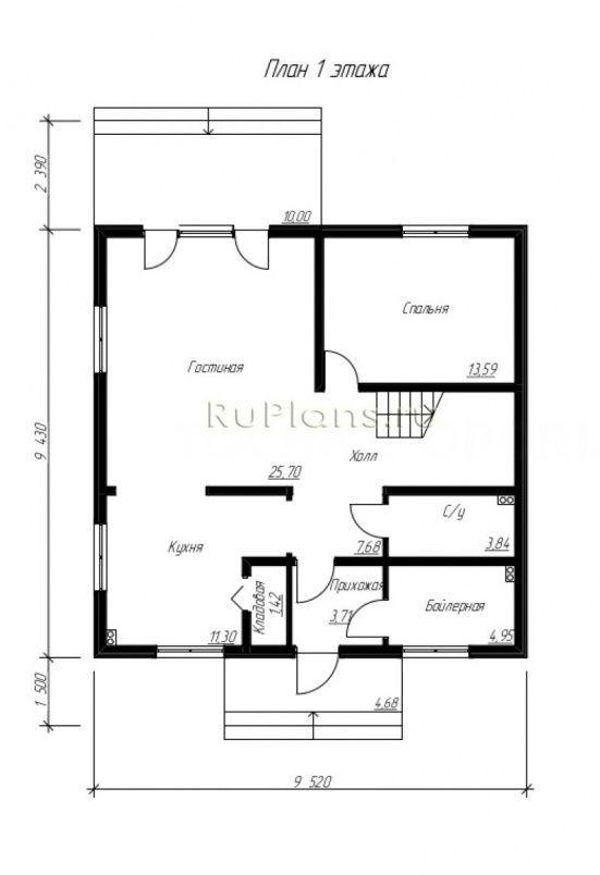 Проект каркасного дома №391 на заказ