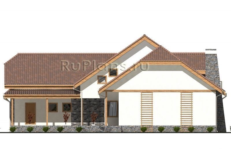 Проект каркасного дома №481 на заказ