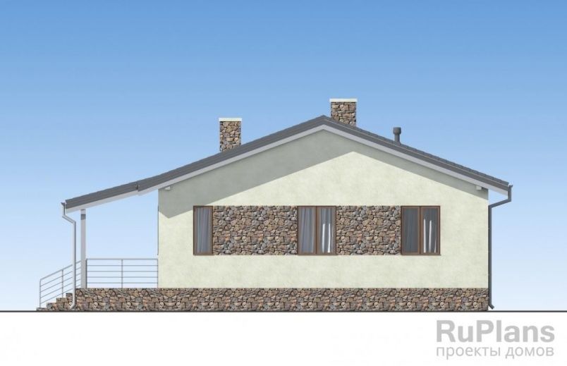 Проект блочного дома №147 на заказ