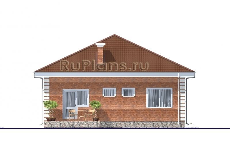 Проект блочного дома №506 на заказ