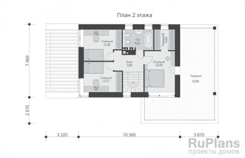 Проект блочного дома №69 на заказ