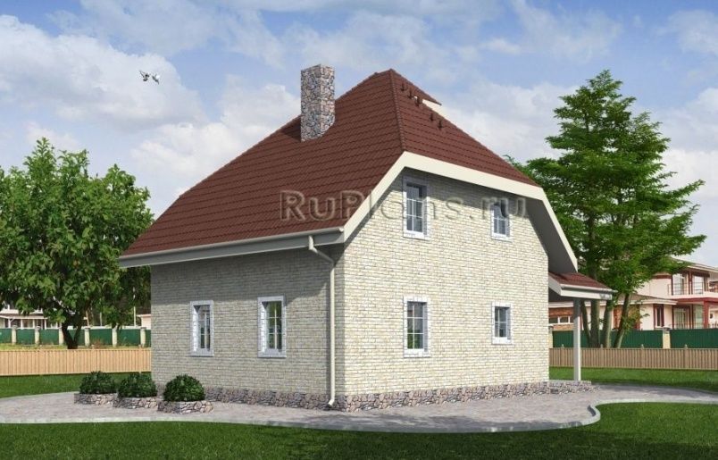 Проект кирпичного дома №403 на заказ