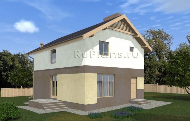 Проект кирпичного дома №504 на заказ