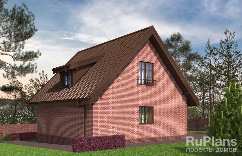 Проект кирпичного дома №144 на заказ