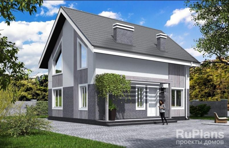 Проект кирпичного дома №343 на заказ