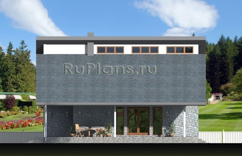 Проект каркасного дома №396 на заказ