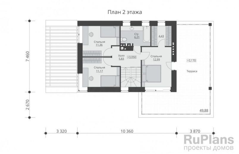 Проект блочного дома №521 на заказ