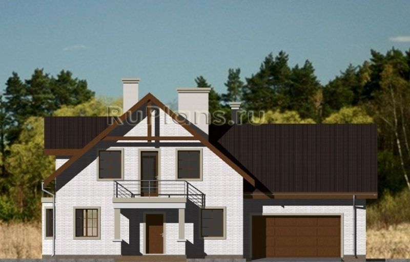 Проект кирпичного дома №342 на заказ