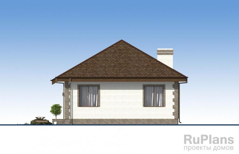 Проект кирпичного дома №344 на заказ