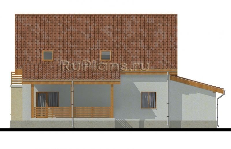 Проект каркасного дома №981 на заказ