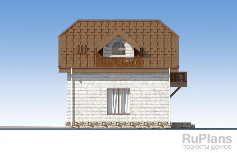 Проект кирпичного дома №567 на заказ
