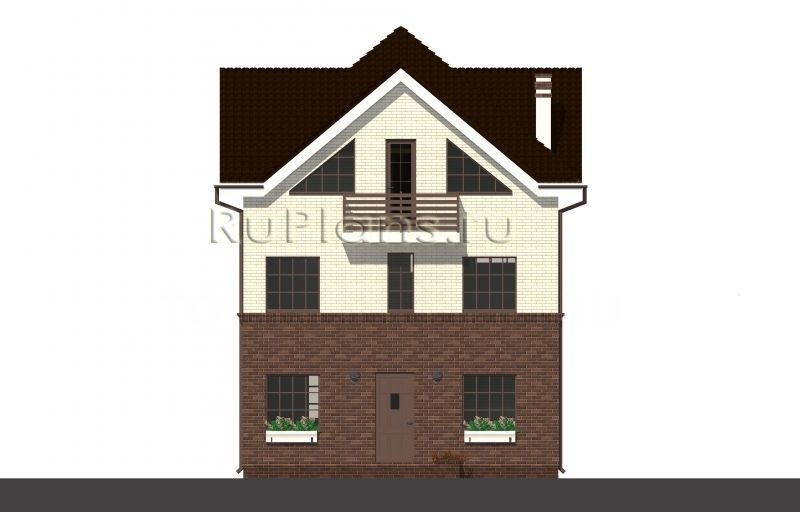 Проект кирпичного дома №478 на заказ