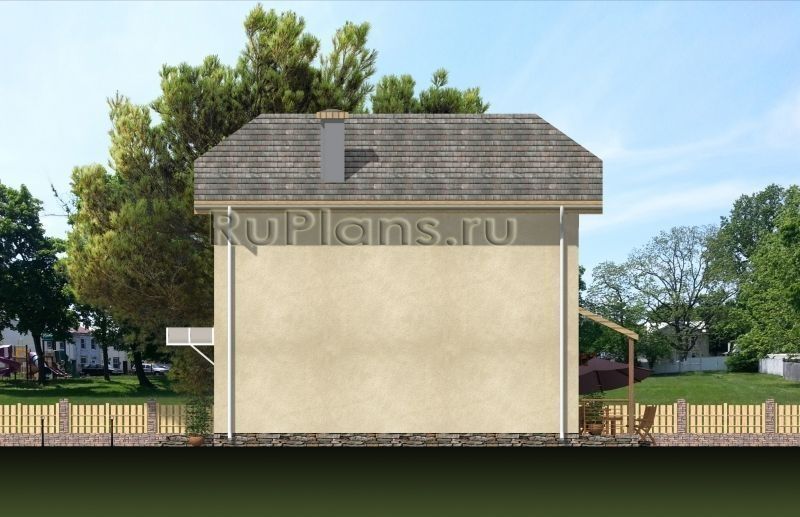 Проект каркасного дома №381 на заказ