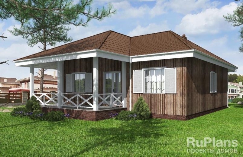 Проект каркасного дома №480 на заказ