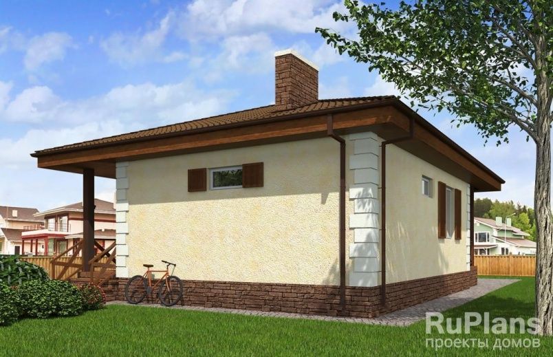 Проект блочного дома №945 на заказ