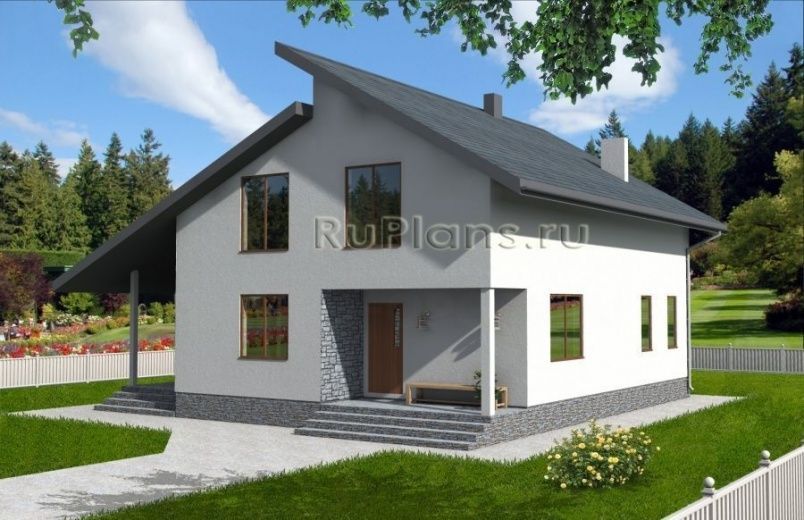 Проект каркасного дома №396 на заказ