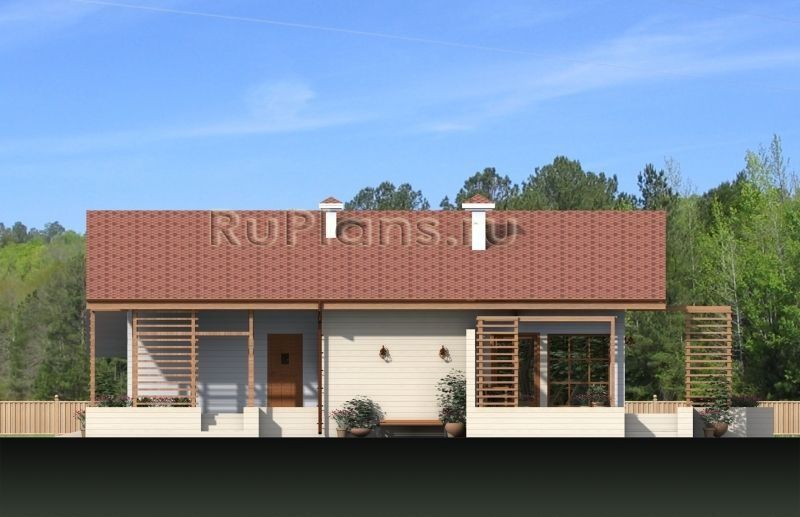 Проект каркасного дома №370 на заказ