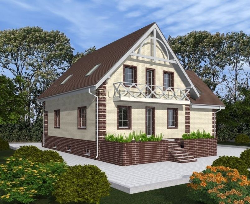 Проект кирпичного дома №486 на заказ