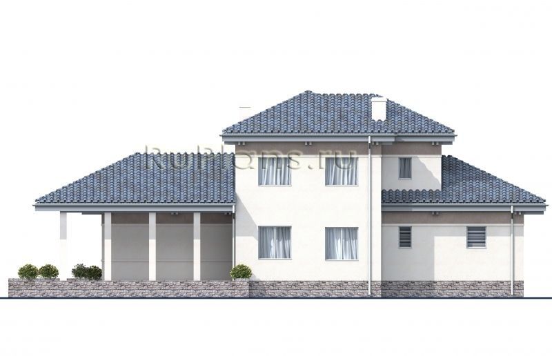 Проект кирпичного дома №488 на заказ