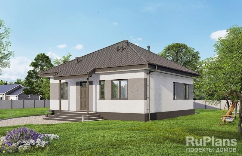 Проект блочного дома №932 на заказ