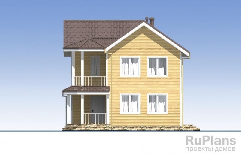 Проект каркасного дома №401 на заказ