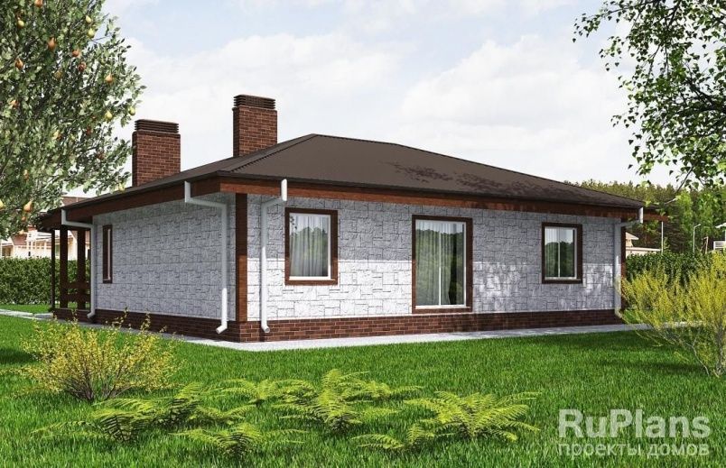 Проект блочного дома №566 на заказ