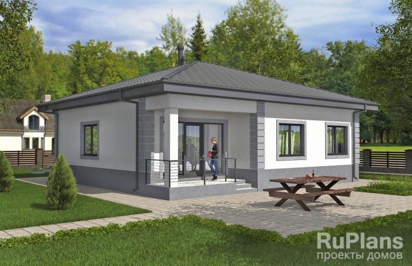 Проект блочного дома №584 на заказ