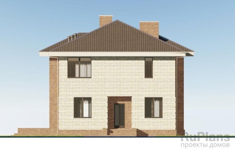 Проект кирпичного дома №966 на заказ