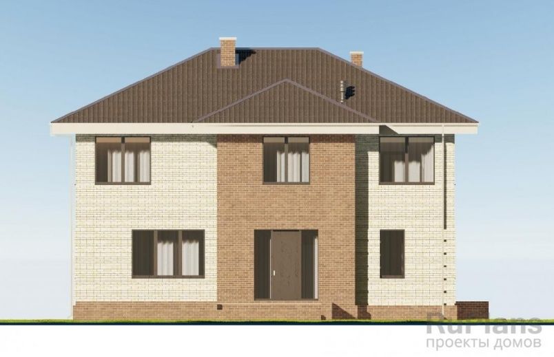 Проект кирпичного дома №966 на заказ