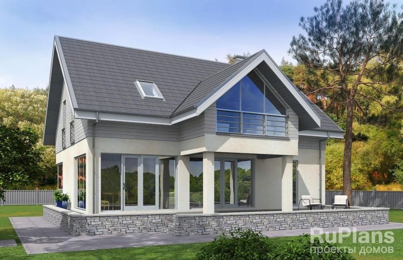 Проект кирпичного дома №596 на заказ