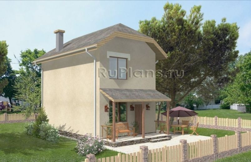 Проект каркасного дома №381 на заказ